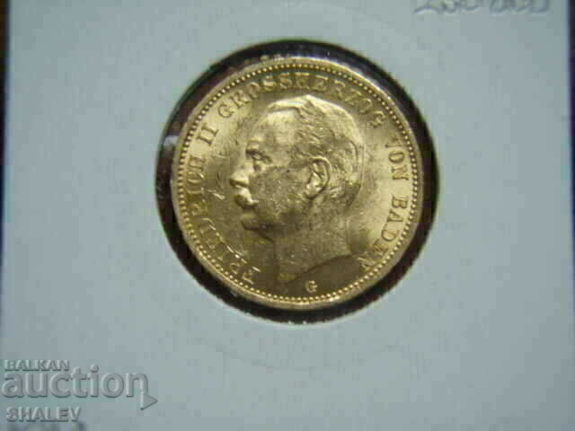 20 Mark 1914 Baden (Germany) Баден - AU (злато) - 5