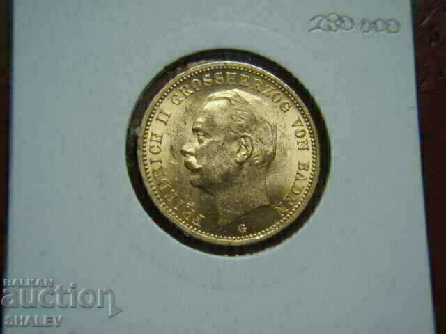 20 Mark 1914 Baden (Germany) Баден - AU (злато) - 7