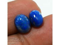 5.10 carat lapis lazuli 2 pcs oval cabochon pair