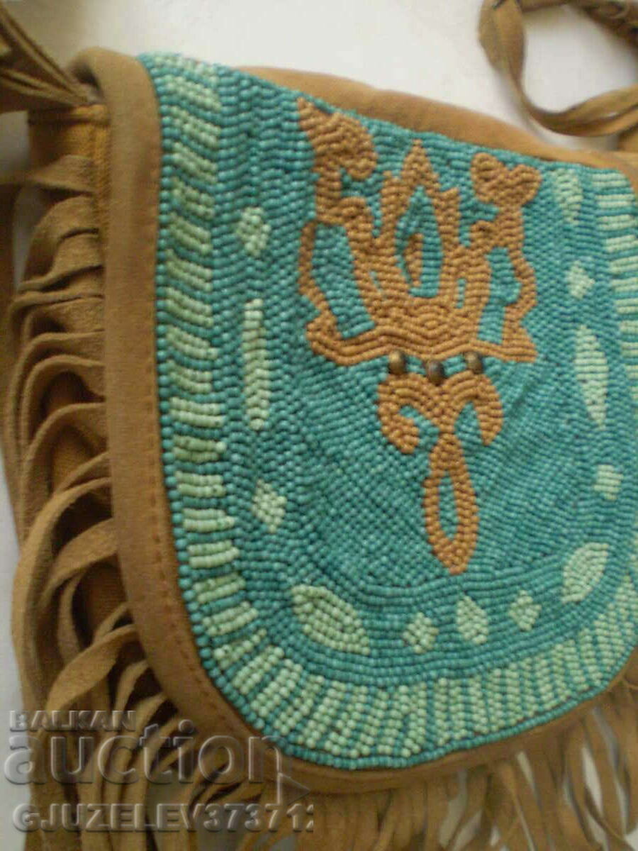 Handbag fabric suede beads with price 89.00 BGN | € 45.50