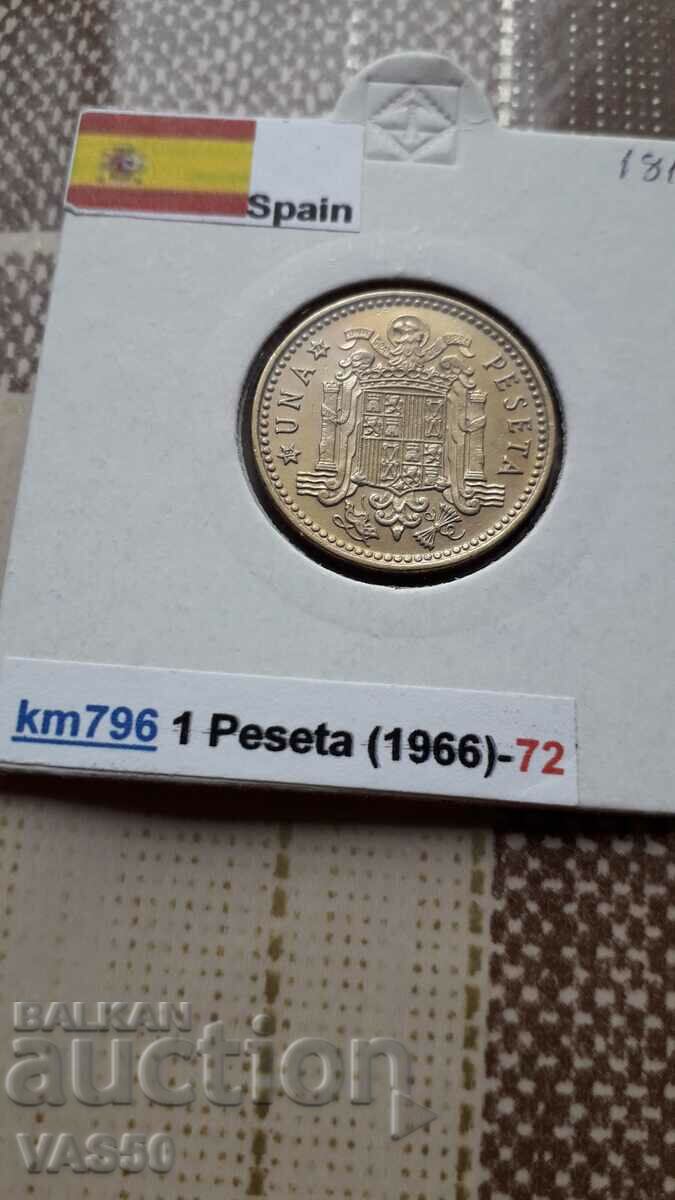 181 SPAIN-1 peseta 1966