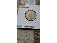 181 SPAIN-1 peseta 1966