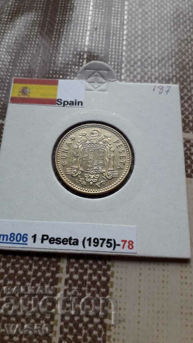 187 SPAIN-1 peseta 1975