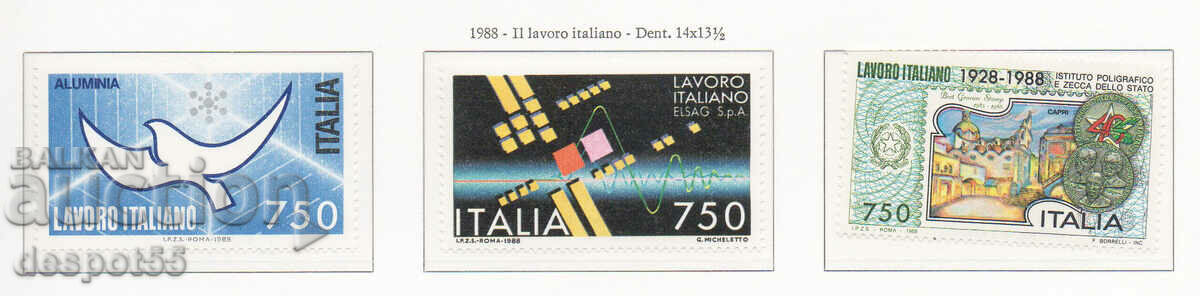 1988. Italia. industria italiană.