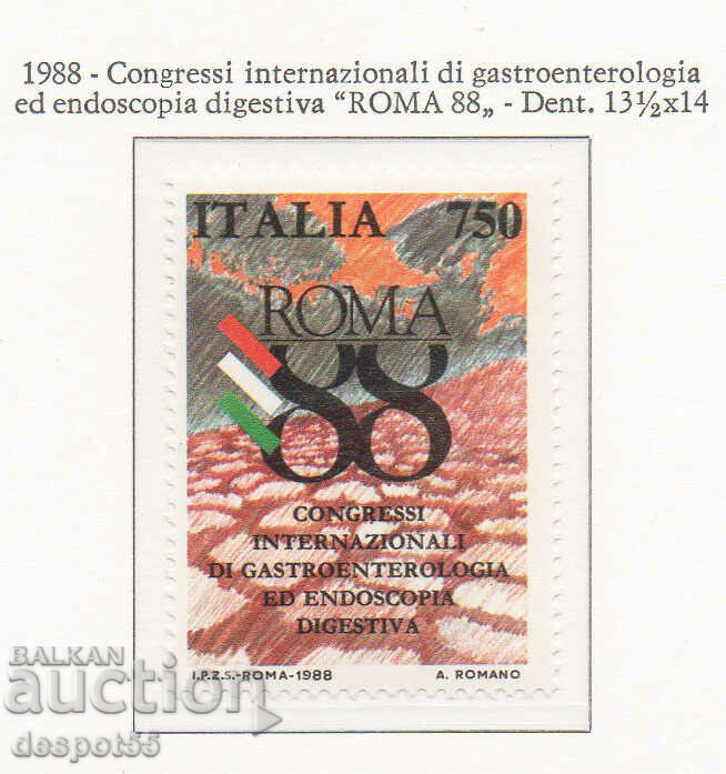 1988. Италия. Международен конгрес по гастроентерология.