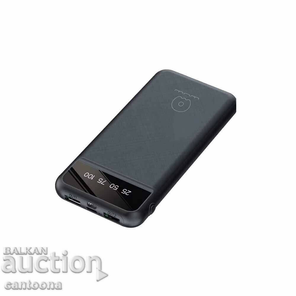 Portable battery WUW-Y110, Power Bank 10,000mAh, LED, 2xUSB with price 34.99 BGN | € 17.89 Portable battery WUW-Y110, Power Bank 10,000mAh, LED, 2xUSB with price 34.99 BGN | € 17.89