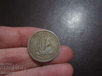 Eastern Caribbean 25 cents 1965
