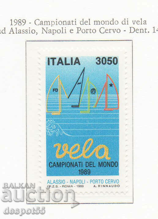 1989. Ιταλία. Παγκόσμιο Πρωτάθλημα Ιστιοπλοϊκών Σκαφών.