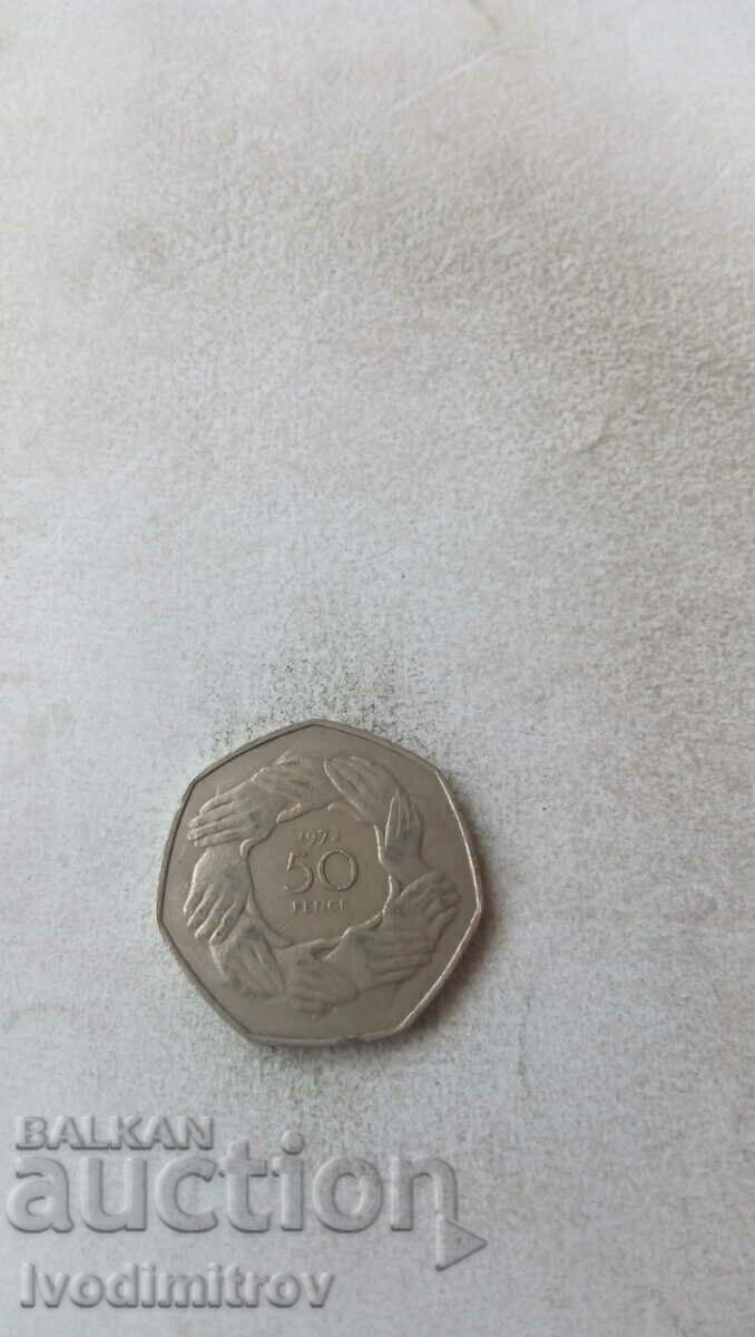 Great Britain 50 pence 1973