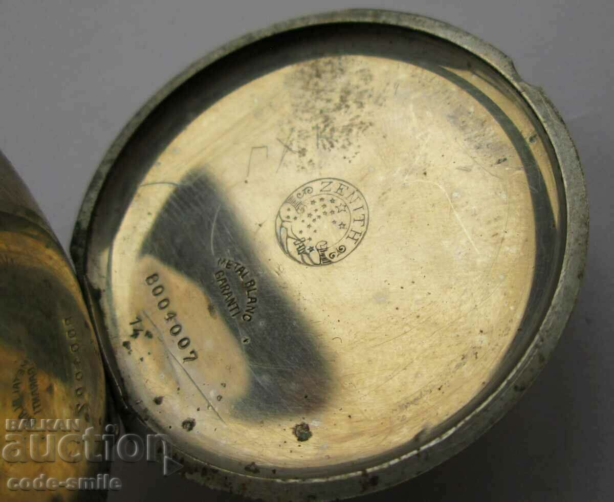 Vintage ZENITH railroad pocket watch - 6