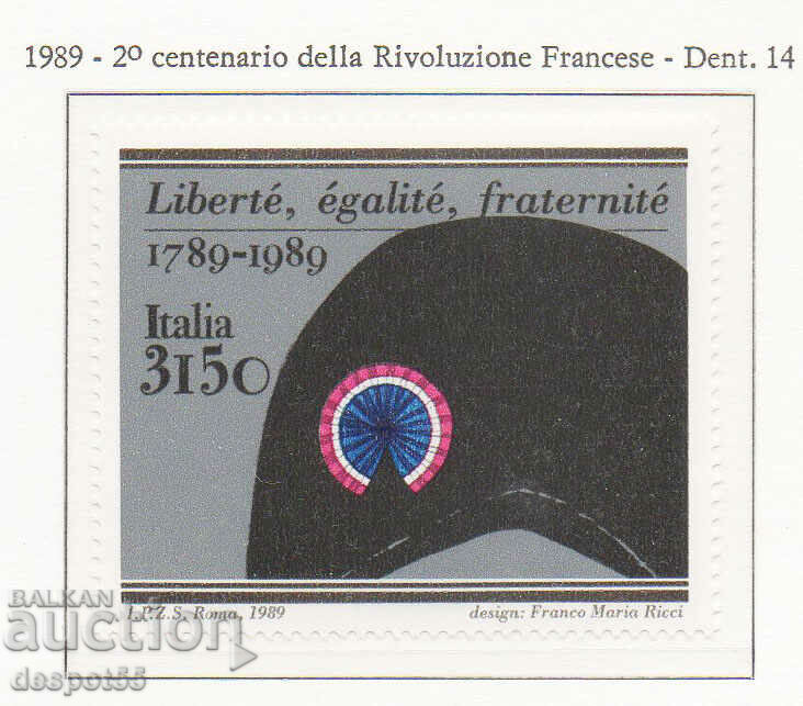 1989. Италия. 200-годишнината от Френската революция.