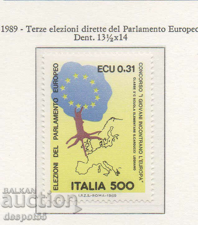 1989. Italia. Al treilea alegeri pentru Parlamentul European.