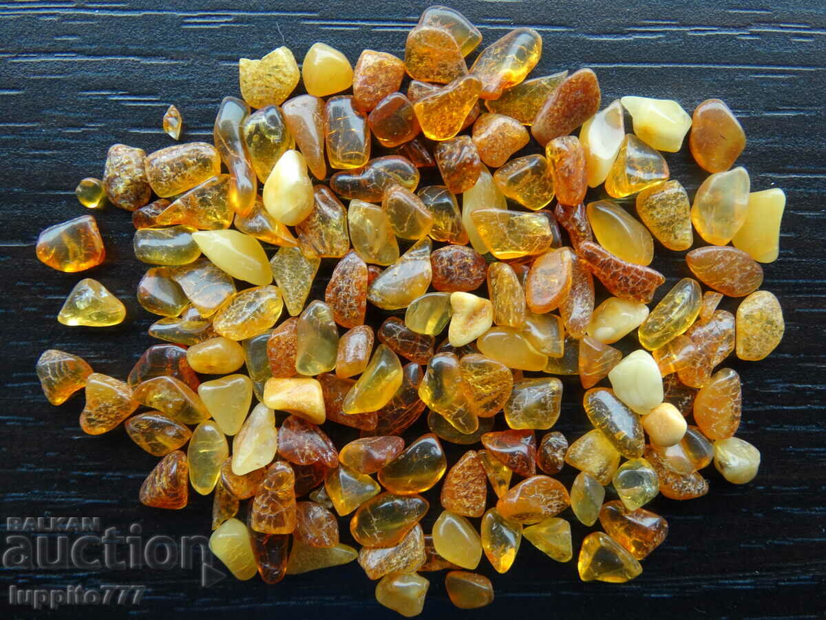 Delivery of 33.15 ct natural Baltic amber lot 100 pcs.+ Delivery of 33.15 ct natural Baltic amber lot 100 pcs.+