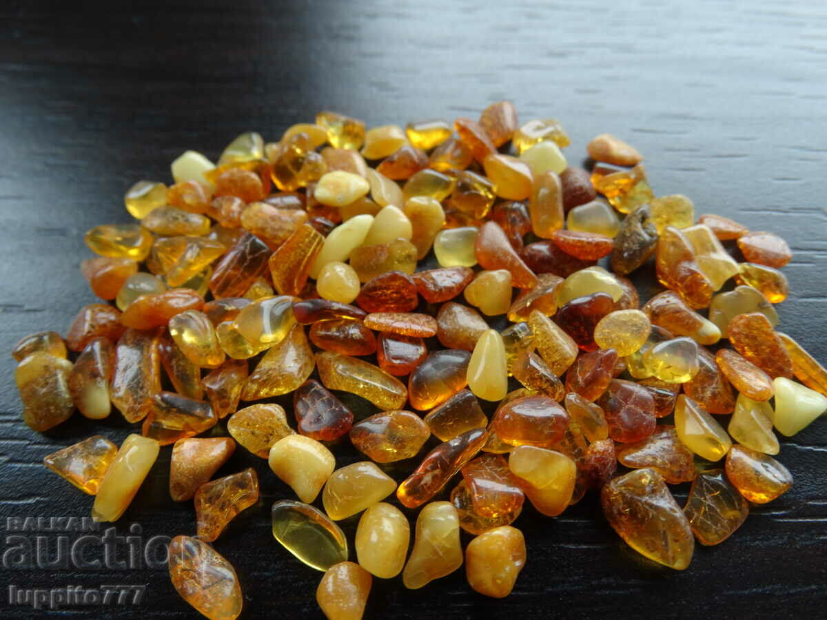 Auction 38.30 ct natural Baltic amber lot 100 pcs.+ Auction 38.30 ct natural Baltic amber lot 100 pcs.+