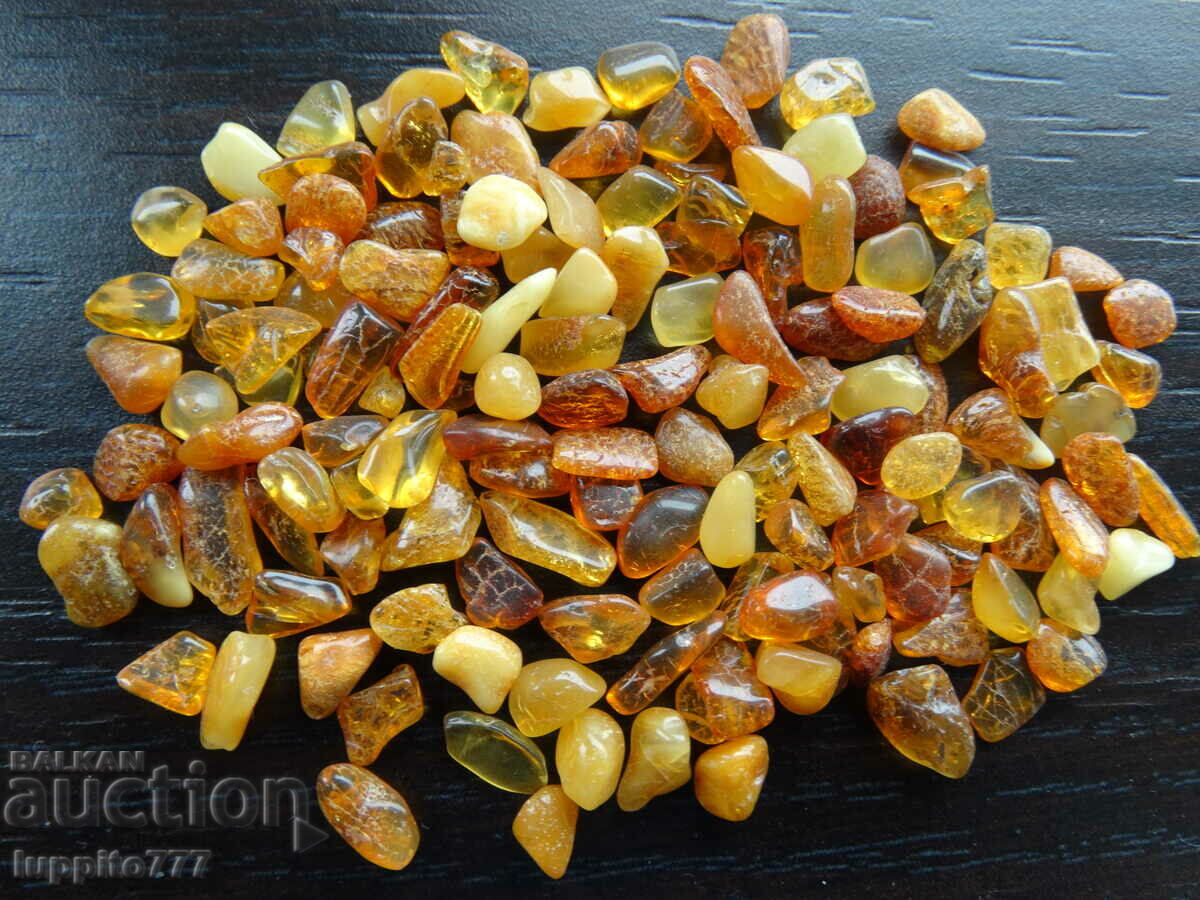 Delivery of 38.30 ct natural Baltic amber lot 100 pcs.+ Delivery of 38.30 ct natural Baltic amber lot 100 pcs.+