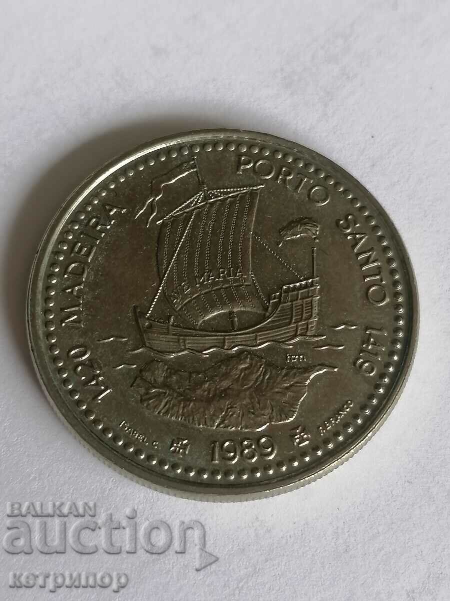 100 escudos Portugal 1989 100 escudos Portugal 1989