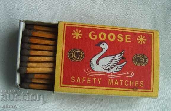 Auction Old full match, matchbox - "Goose" Auction Old full match, matchbox - "Goose"
