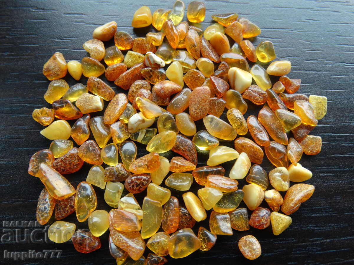 38.40 ct natural Baltic amber lot 100 pcs.+ with price 55.00 BGN | € 28.12