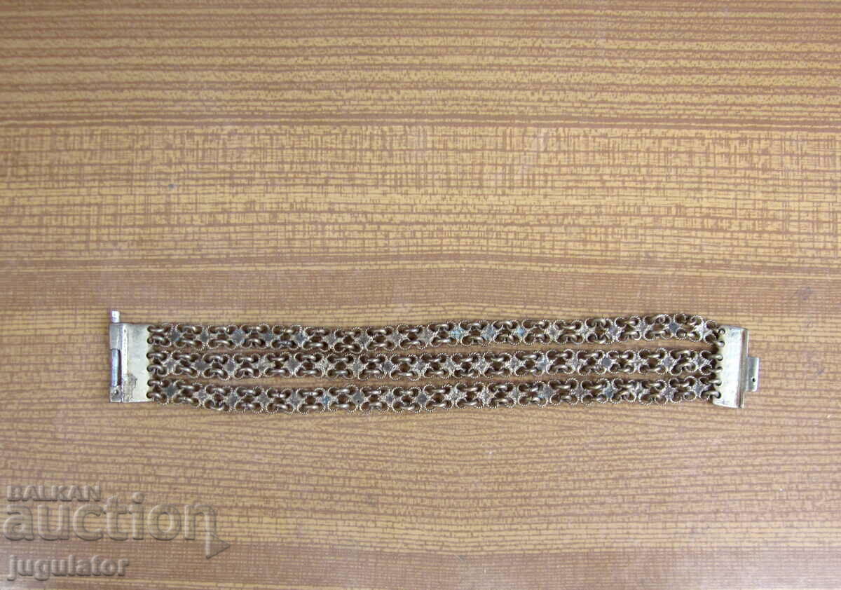 Auction old Bulgarian folk revival silver bracelet Auction old Bulgarian folk revival silver bracelet