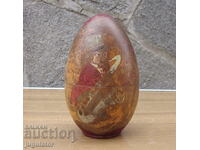 old Bulgarian folklore wooden Easter egg box