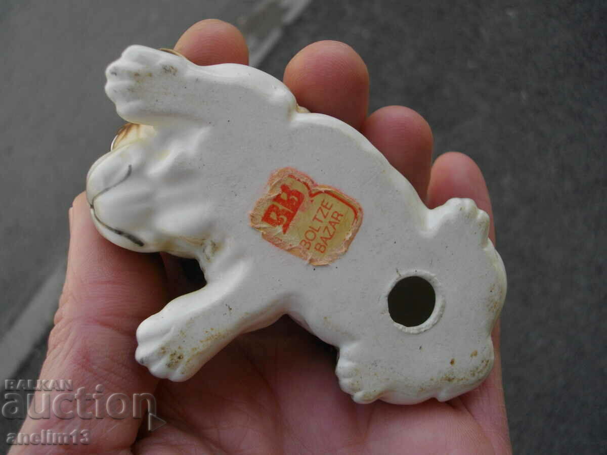 OLD PORCELAIN DOG BB BOLTZE BAZAR - 6 OLD PORCELAIN DOG BB BOLTZE BAZAR - 6