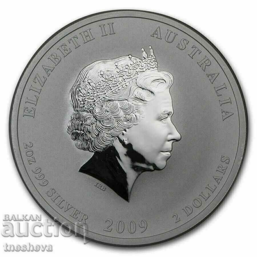 2 oz Lunar Year of the Bull 2009 - EXTREMELY RARE with price 480.00 BGN | € 245.42 2 oz Lunar Year of the Bull 2009 - EXTREMELY RARE with price 480.00 BGN | € 245.42
