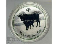 2009 Australia Chinese Zodiac Year of the Ox $1