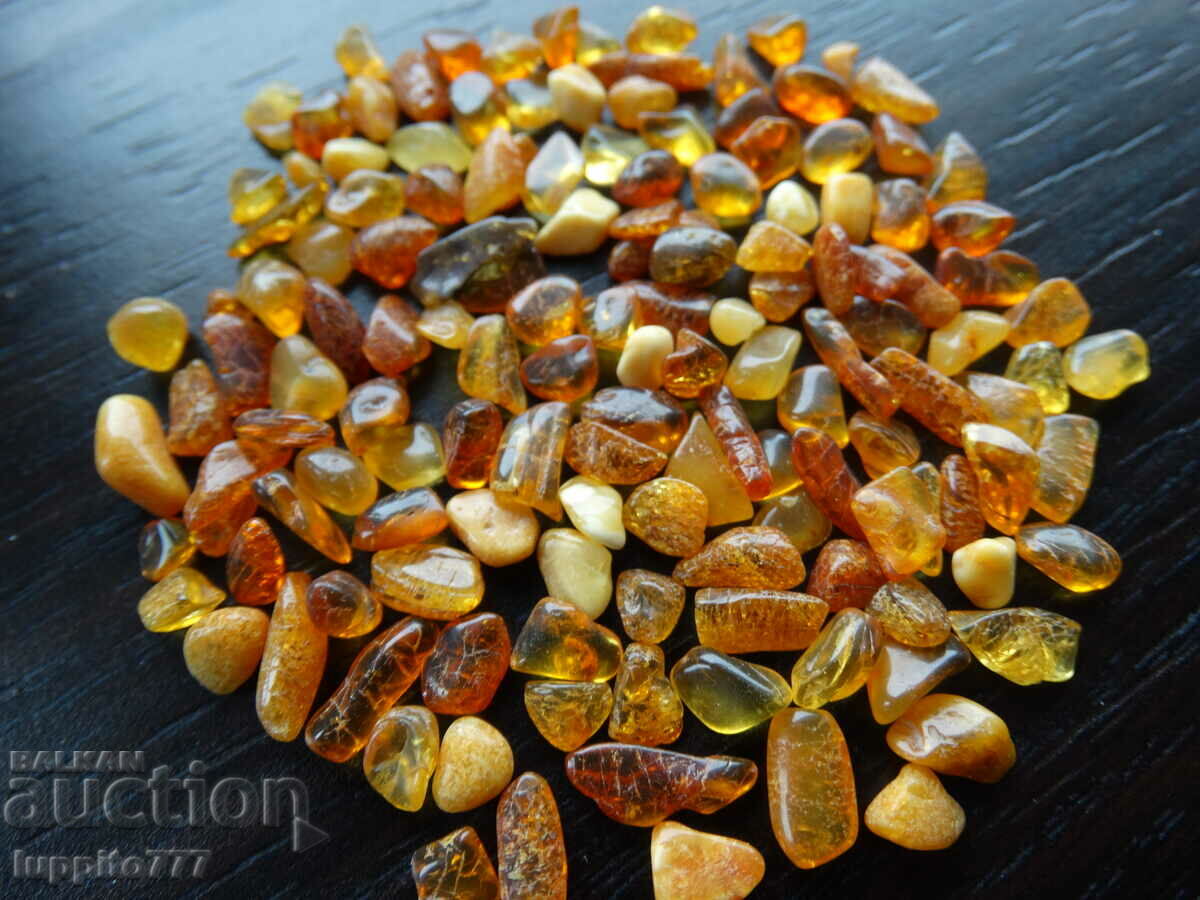 Delivery of 39.65 ct natural Baltic amber lot 100 pcs.+ Delivery of 39.65 ct natural Baltic amber lot 100 pcs.+