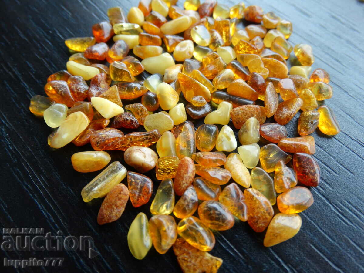 Auction 37.25 ct natural Baltic amber lot 100 pcs.+ Auction 37.25 ct natural Baltic amber lot 100 pcs.+