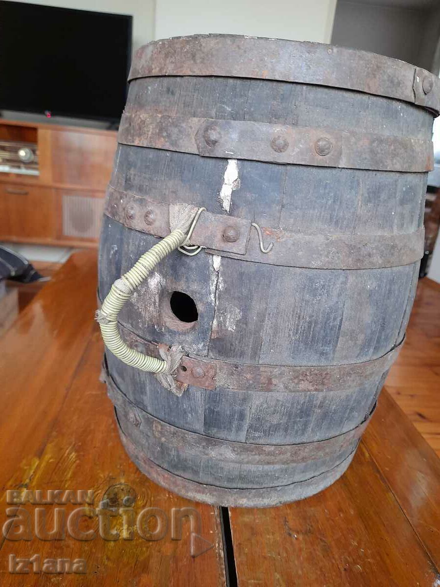 Antique wooden barrel - 6