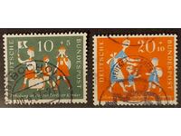 Германия 1957 Благотворителни марки/Деца 8€ Клеймо