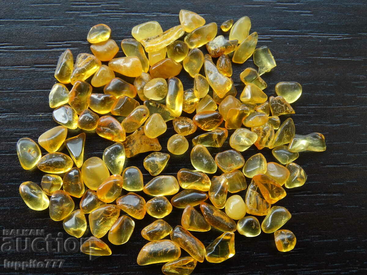 30.60 ct natural Baltic amber lot 50 pcs.+ with price 75.00 BGN | € 38.35 30.60 ct natural Baltic amber lot 50 pcs.+ with price 75.00 BGN | € 38.35
