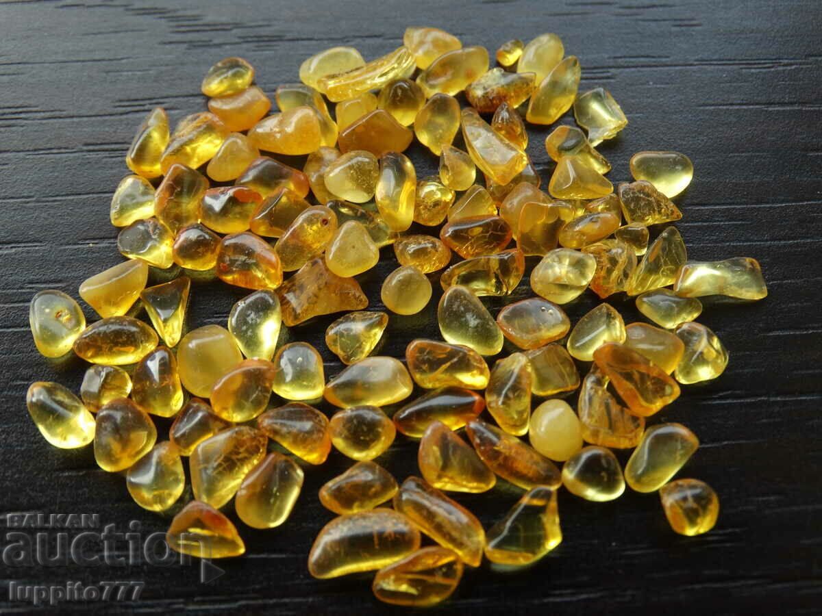 Auction 30.60 ct natural Baltic amber lot 50 pcs.+ Auction 30.60 ct natural Baltic amber lot 50 pcs.+