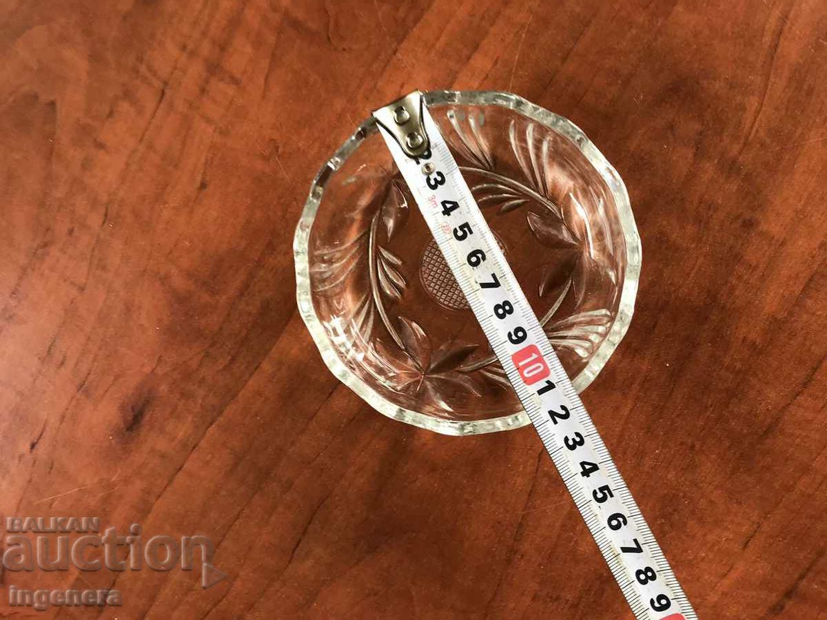 BOWL NUTS CANDY DISH GLASS RELIEF THICK - 5 BOWL NUTS CANDY DISH GLASS RELIEF THICK - 5