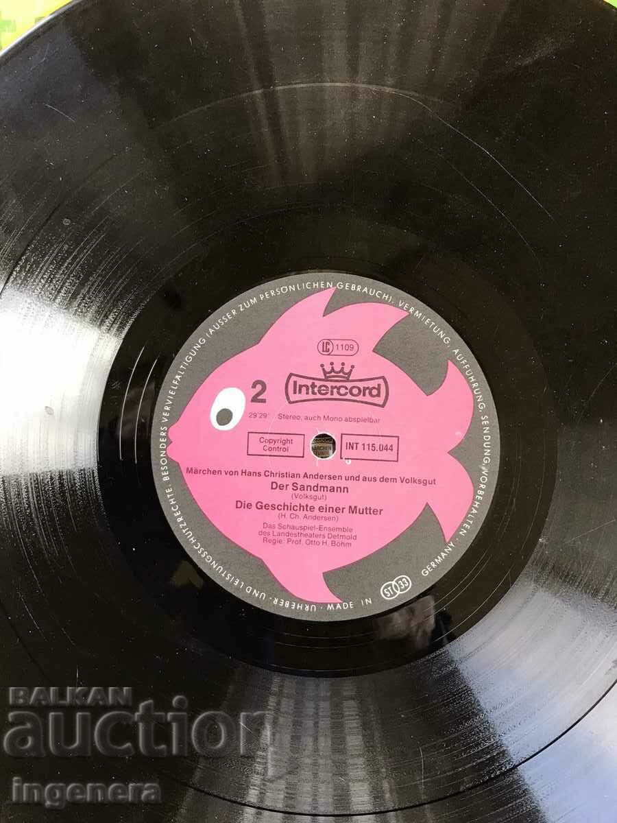 RECORD GRAMOPHONE BIG TALES IN GERMAN LANGUAGE - 5 RECORD GRAMOPHONE BIG TALES IN GERMAN LANGUAGE - 5