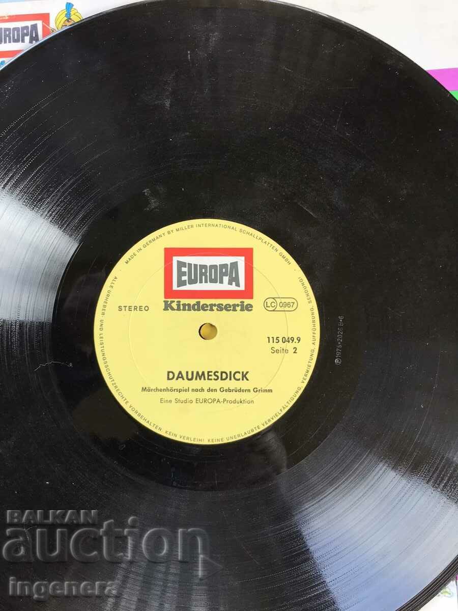 Auction RECORD GRAMOPHONE BIG TALES IN GERMAN LANGUAGE Auction RECORD GRAMOPHONE BIG TALES IN GERMAN LANGUAGE