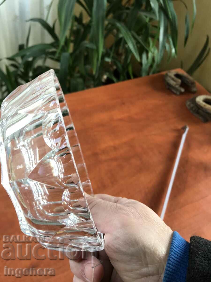 BOWL NUTS CANDY DISH GLASS RELIEF THICK - 5 BOWL NUTS CANDY DISH GLASS RELIEF THICK - 5