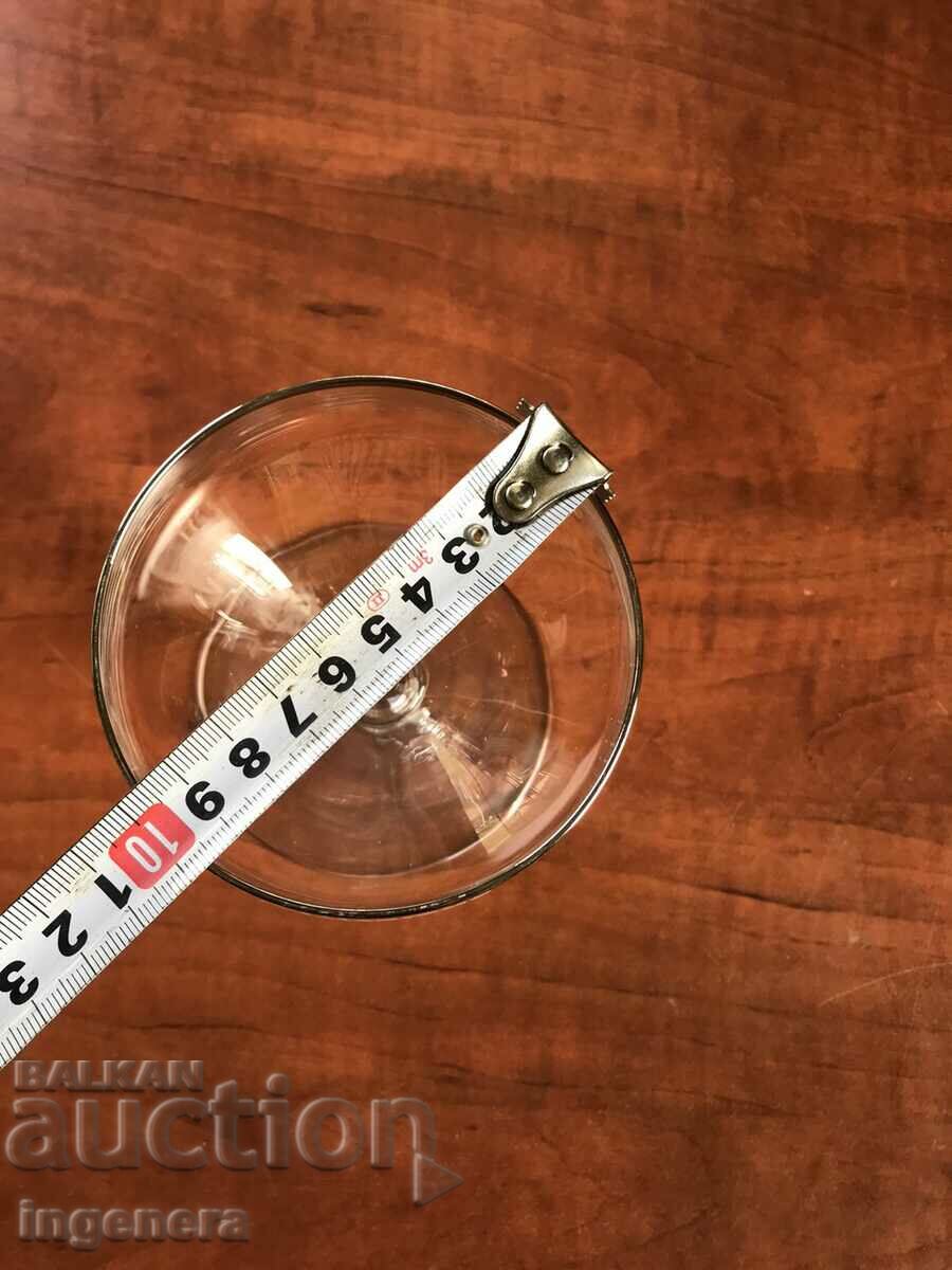 GLASS RIM GLASS LARGE COCKTAIL MARTINI OR OTHER - 6 GLASS RIM GLASS LARGE COCKTAIL MARTINI OR OTHER - 6