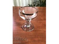 GLASS RIM GLASS LARGE COCKTAIL MARTINI OR OTHER