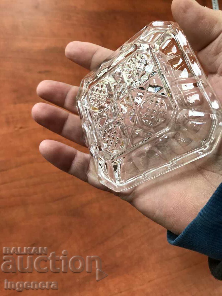 Delivery of BOWL NUTS CANDY DISH GLASS RELIEF THICK Delivery of BOWL NUTS CANDY DISH GLASS RELIEF THICK