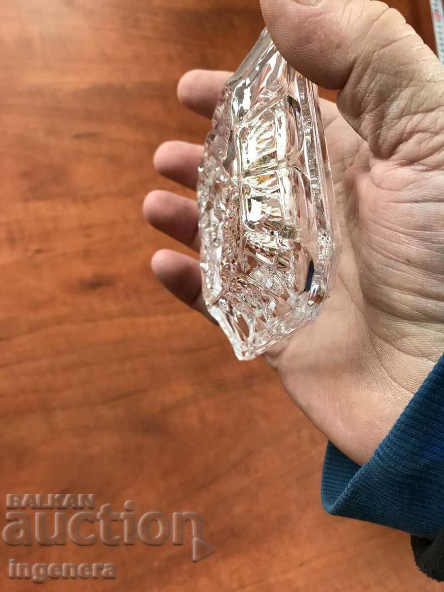 BOWL NUTS CANDY DISH GLASS RELIEF THICK - 5 BOWL NUTS CANDY DISH GLASS RELIEF THICK - 5