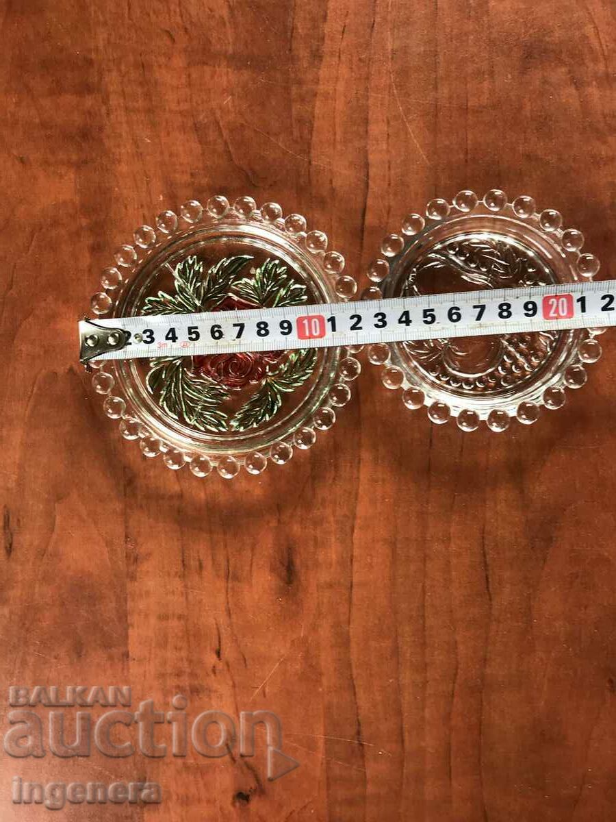 Auction PLATE POT FOR SWEET GLASS OR OTHER-2 PCS Auction PLATE POT FOR SWEET GLASS OR OTHER-2 PCS