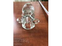 THICK-WALLED GLASS STATUETTE FIGURE