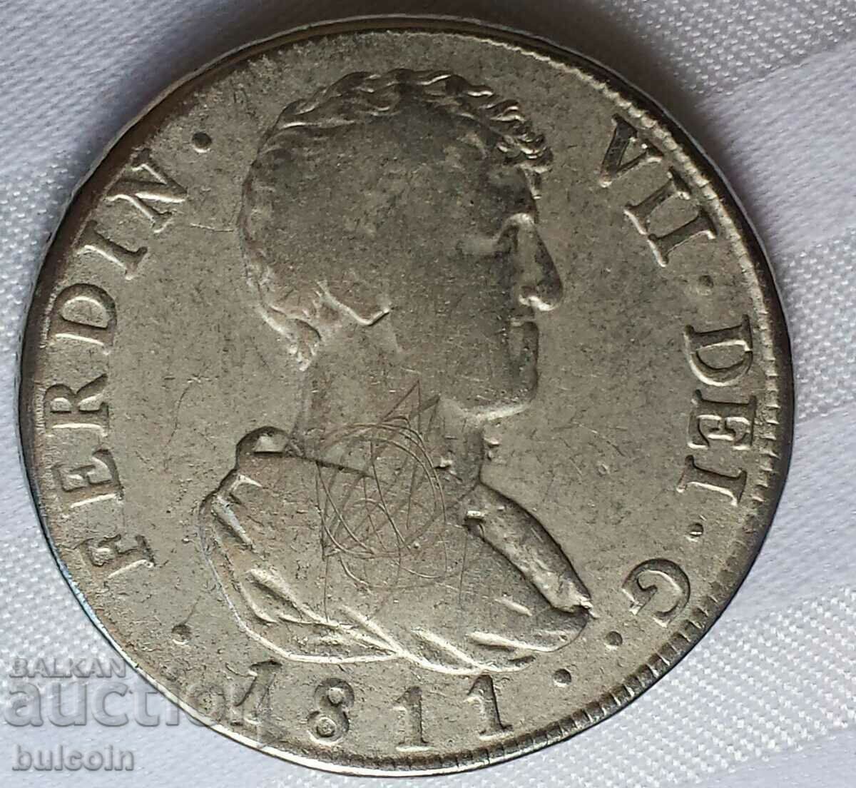SPAIN REPRODUCTION COIN 8 REAL 1811 / FERNANDO VII with price 4.99 BGN | € 2.55