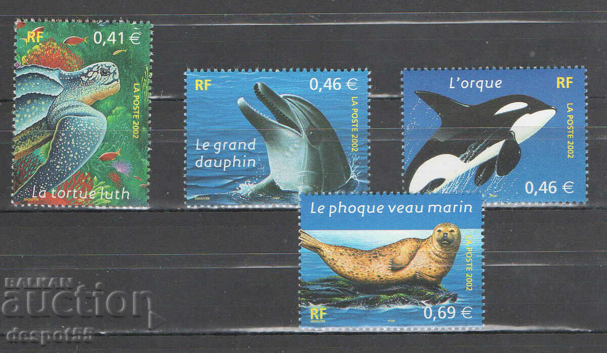 2002. Франция. Природата на Франция - Морски животни.