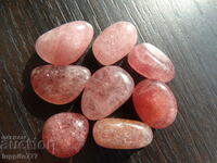 154.90 ct natural rose quartz strawberry lot 8 pcs.