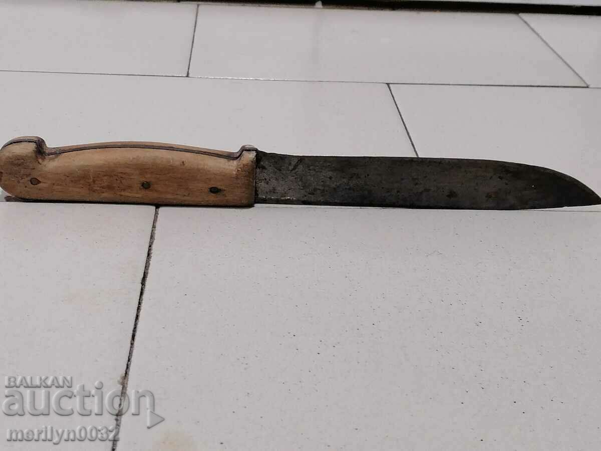 Delivery of Old kitchen butcher knife Rosewood dagger blade