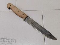 Old kitchen butcher knife Rosewood dagger blade