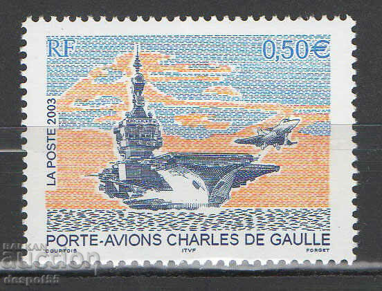 2003. Franţa. Portavionul Charles de Gaulle.