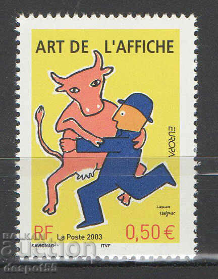 2003. Франция. ЕВРОПА - Плакат Арт.